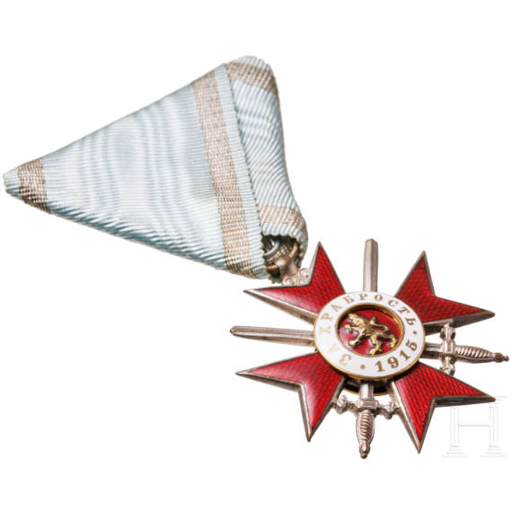Two Military Orders "For Bravery", Cross 4th Class, grade two, 3rd pattern (1915 - 1918), in award case