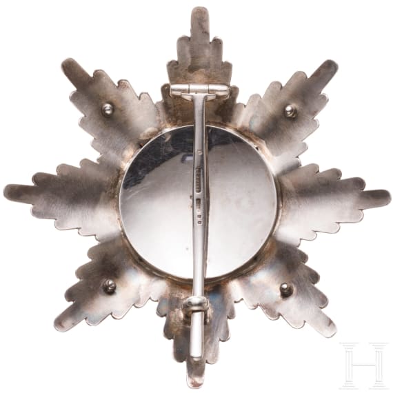 Order of St. Alexander - a breast star to the Grand Cross with swords through the centre