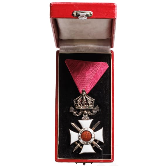 An Order of St. Alexander 4th Class with crown and swords through the middle