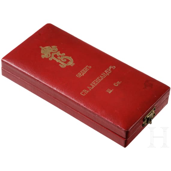 An Order of St. Alexander 3rd Class, in original case