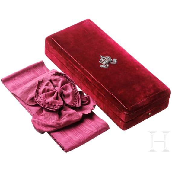 Order of St. Alexander - a 1st class case with diamonds