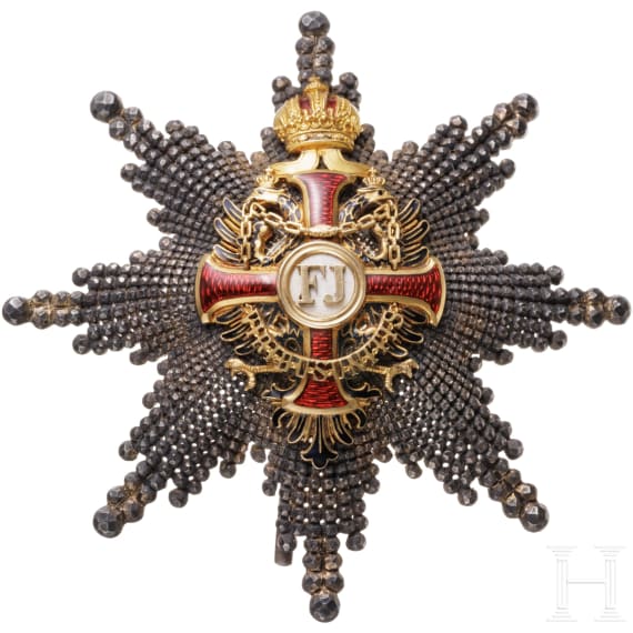 Kaiserlich &Ouml;sterreichischer Franz-Joseph-Orden - Bruststern zum Komturkreuz, 2. Modell
