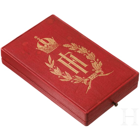 Etui f&uuml;r die Jubil&auml;umsmedaille 1908
