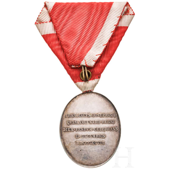 Jubil&auml;ums-Hofmedaille, datiert 1898