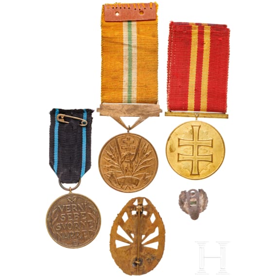F&uuml;nf Auszeichnungen, Slowakei, 1939 - 1945