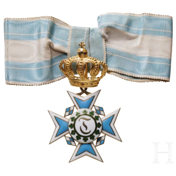 Royal Order of St. Theresa - a cased Cross of the Order, from Bavarian aristocratic property