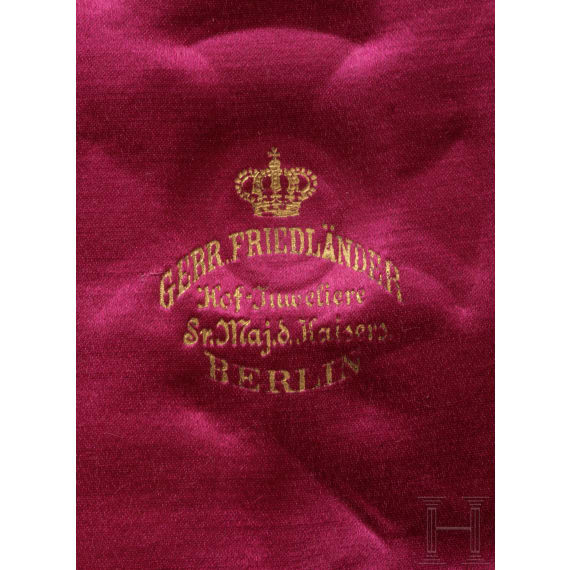 From Bavarian aristocratic property - A cased Cross of Honor of the Princely House Order of Hohenzollern -
