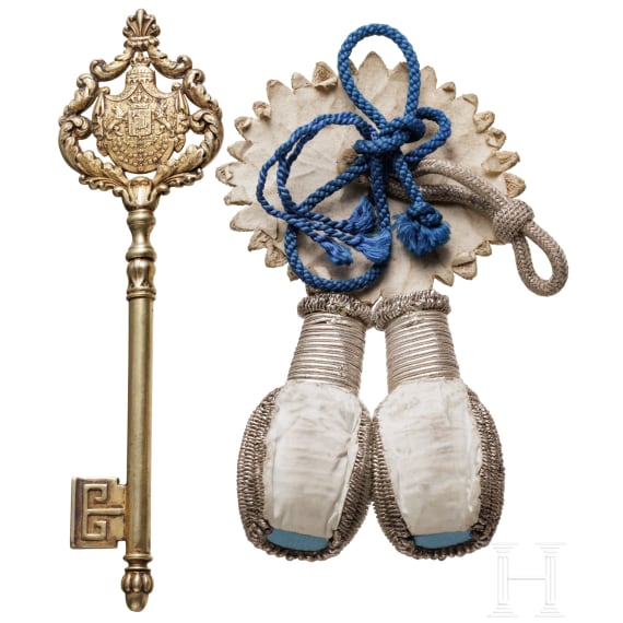 From Bavarian aristocratic property - A royal Bavarian chamberlain's key, Prince Regent period
