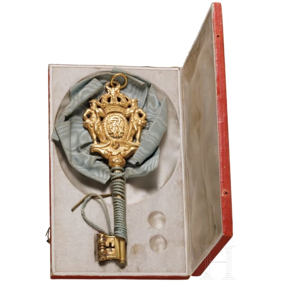 From Bavarian aristocratic property - A royal Prussian chamberlain's key