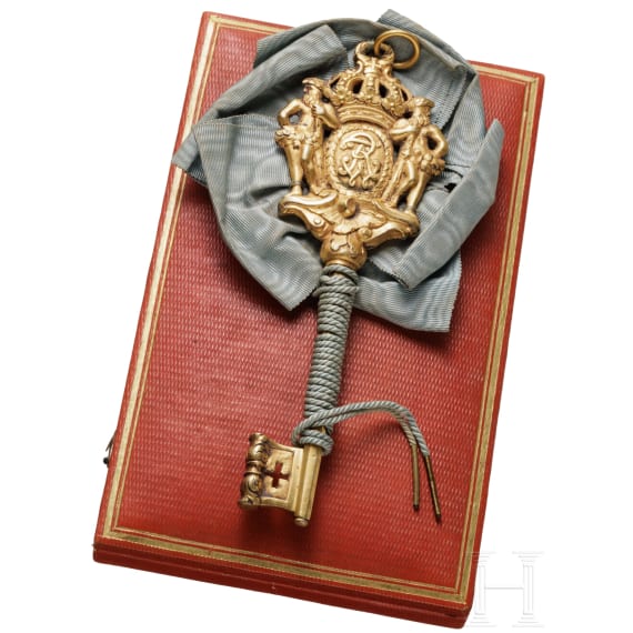 From Bavarian aristocratic property - A royal Prussian chamberlain's key