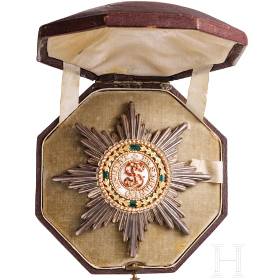 From Bavarian aristocratic property - a breast star to the 1st class of the russian Order of St. Stanislaus, late 19th century