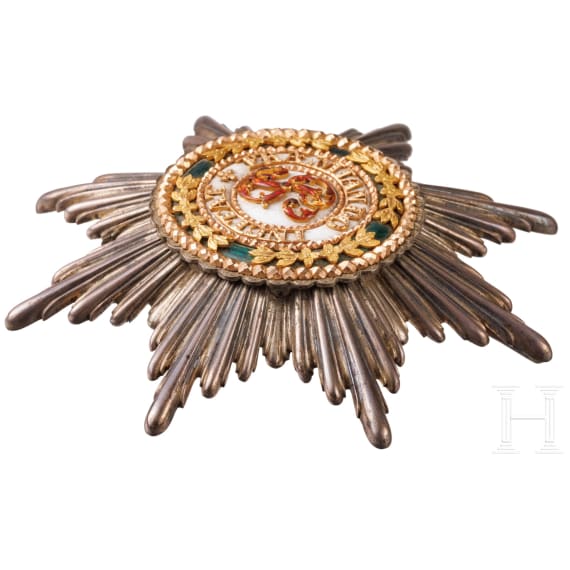 From Bavarian aristocratic property - a breast star to the 1st class of the russian Order of St. Stanislaus, late 19th century