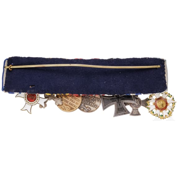 An seven-piece medal bar of a high Bavarian official from Bavarian aristocratic property