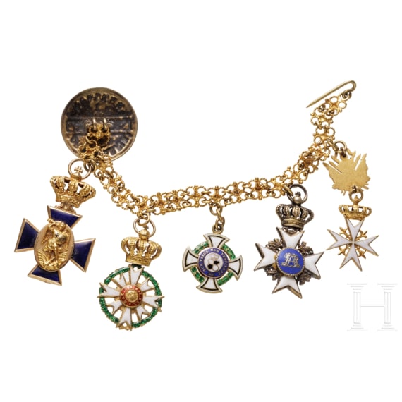 A five-piece miniature necklace from Bavarian aristocratic property