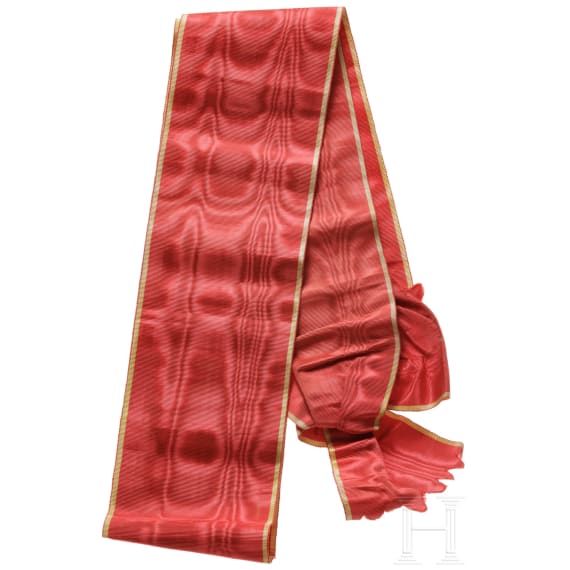 A sash of the Russian Order of St. Anne