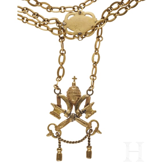 A chain of office of the Privy Chamberlains of His Holiness (Cubicularius secretus) from Bavarian aristocratic property