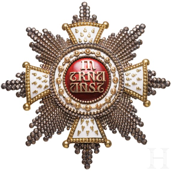 House Knight's Order of St. Hubertus - a breast star made by Rothe in Vienna, post-war