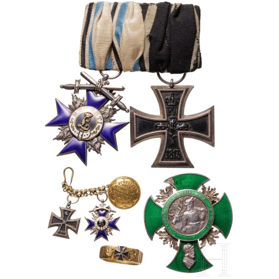 A small collection of awards, World War I