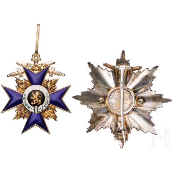 General der Infanterie Maximilian von Montgelas (1860 - 1938) &ndash; a cased 2nd Class Royal Bavarian Order of Military Merit with Star and Swords