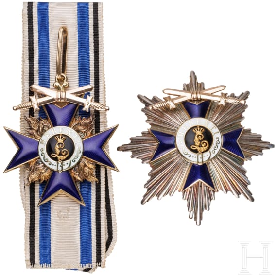 General der Infanterie Maximilian von Montgelas (1860 - 1938) &ndash; a cased 2nd Class Royal Bavarian Order of Military Merit with Star and Swords