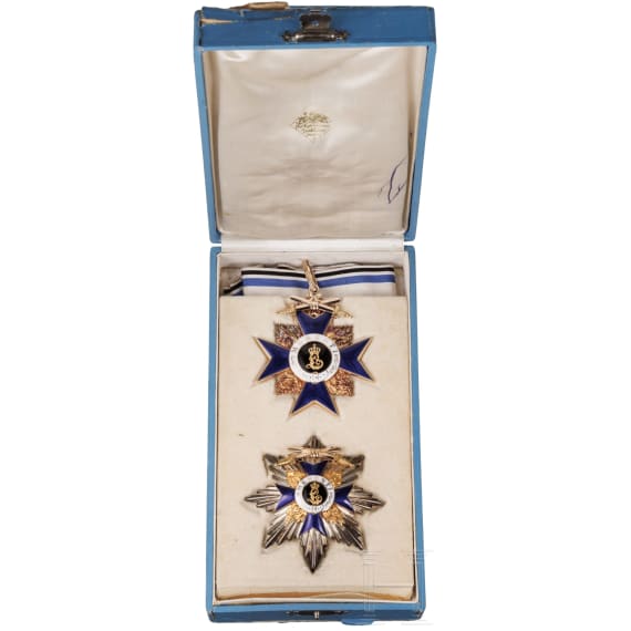 General der Infanterie Maximilian von Montgelas (1860 - 1938) &ndash; a cased 1st Class set of the Royal Bavarian Order of Military Merit with Swords