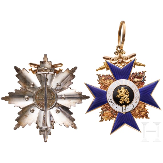 General der Infanterie Maximilian von Montgelas (1860 - 1938) &ndash; a cased 1st Class set of the Royal Bavarian Order of Military Merit with Swords