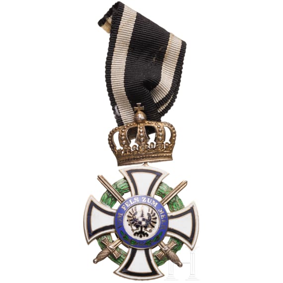 House Order of Hohenzollern - a Knight's Cross with swords