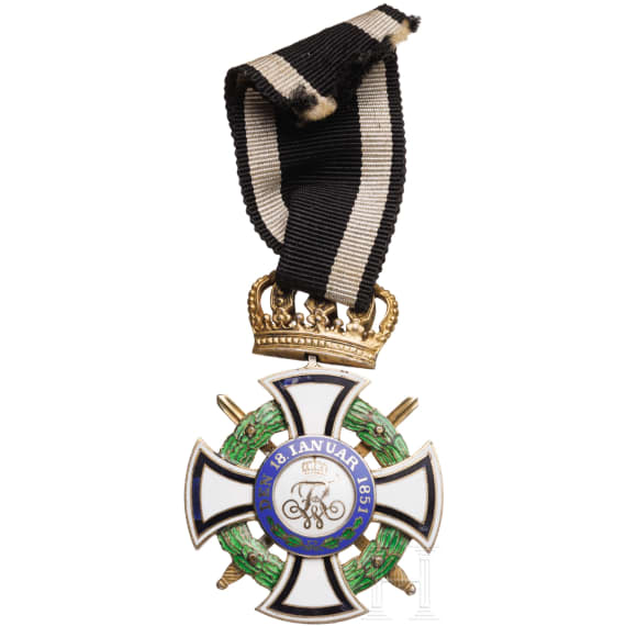 House Order of Hohenzollern - a Knight's Cross with swords