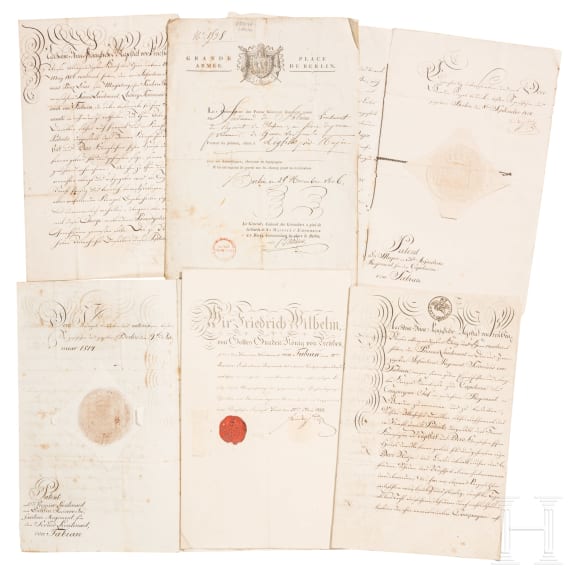 A certificate for the Iron Cross 2nd class of 1813