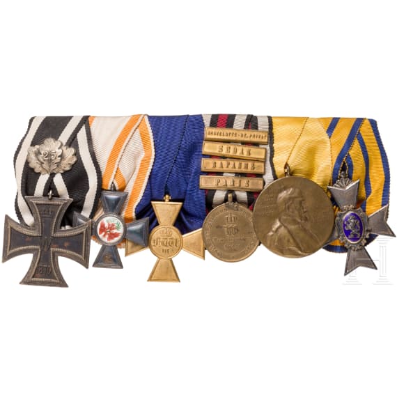 A six-piece medal bar