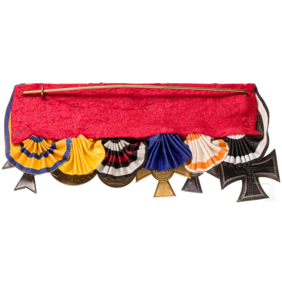 A six-piece medal bar