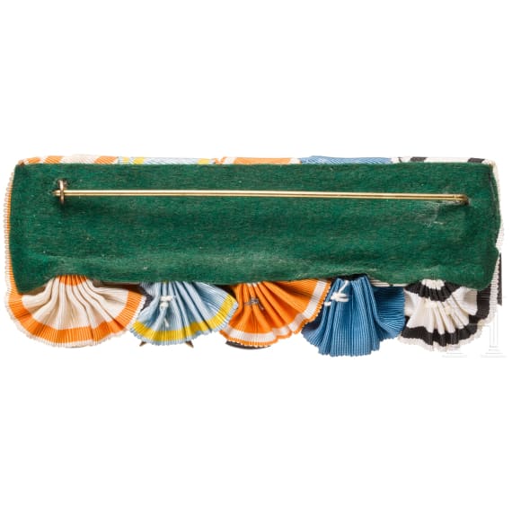 A five-piece medal bar