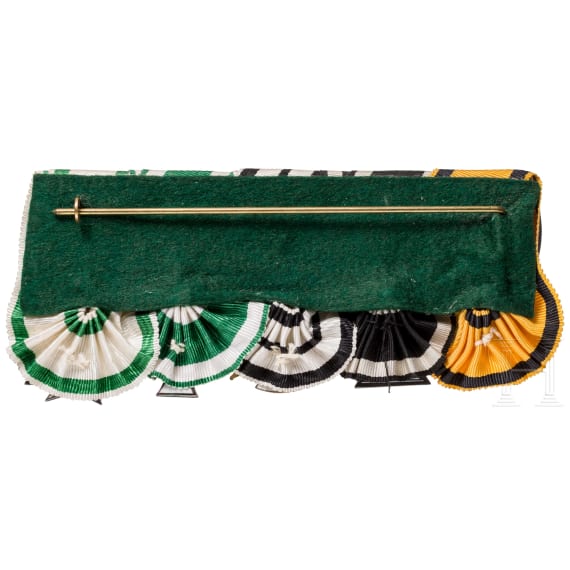 A five-piece medal bar