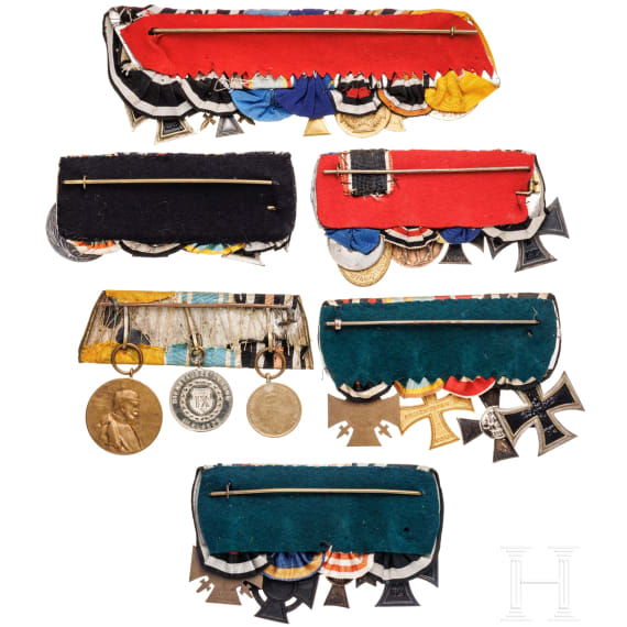 Six German medal bars