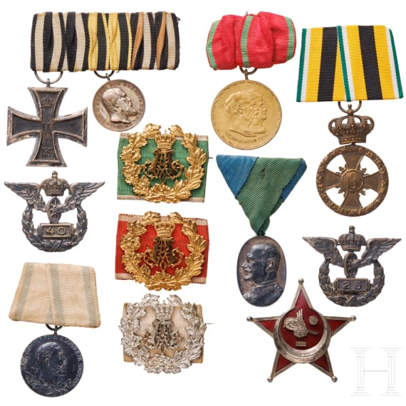 A collection of mostly German awards, 19th/20th century