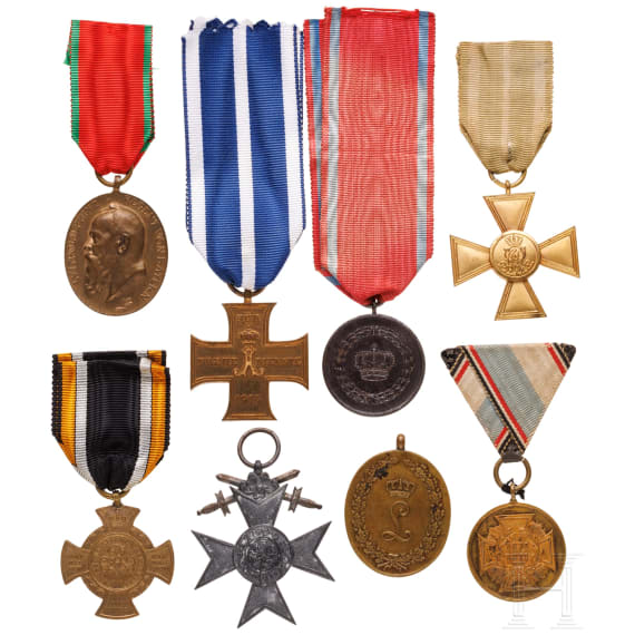 Eight German awards, 1910 - 1935