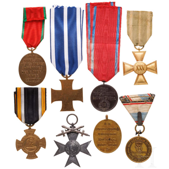 Eight German awards, 1910 - 1935
