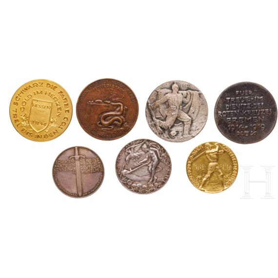 Seven German medals, World War I