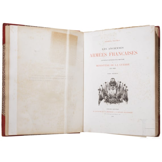 Thoumas, G&eacute;n&eacute;ral [Charles-Antoine]: Les anciennes arm&eacute;es fran&ccedil;aises. Exposition r&eacute;trospective militaire du minist&egrave;re de la guerre en 1889, Tome 1 et 2, Paris, 1890