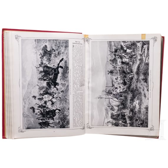 A collection of large patriotic volumes, circa 1890 - 1912
