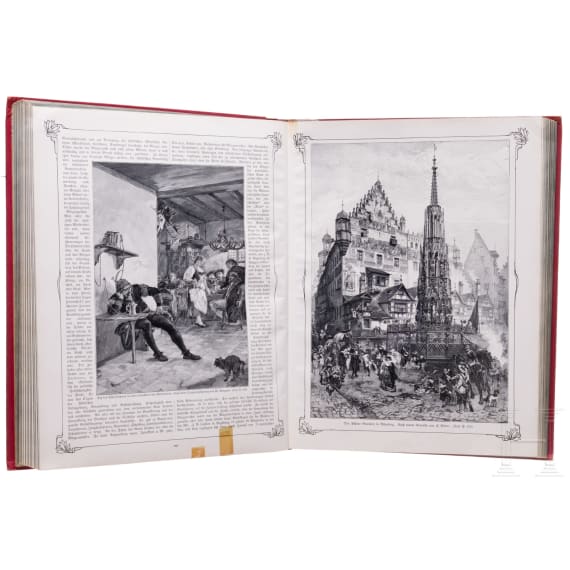 A collection of large patriotic volumes, circa 1890 - 1912