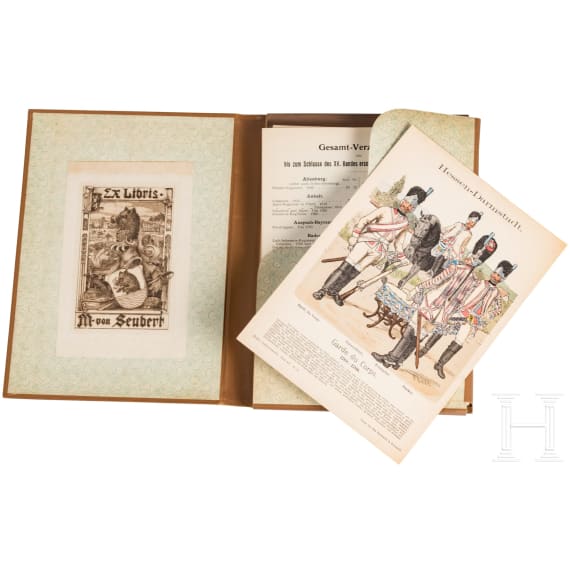 A collection of 34 volumes of uniform literature, 19th/20th century