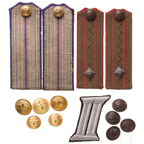 Two pairs of shoulder boards for a major or lieutenant, World War II