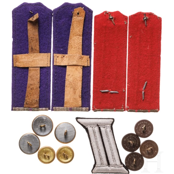 Two pairs of shoulder boards for a major or lieutenant, World War II