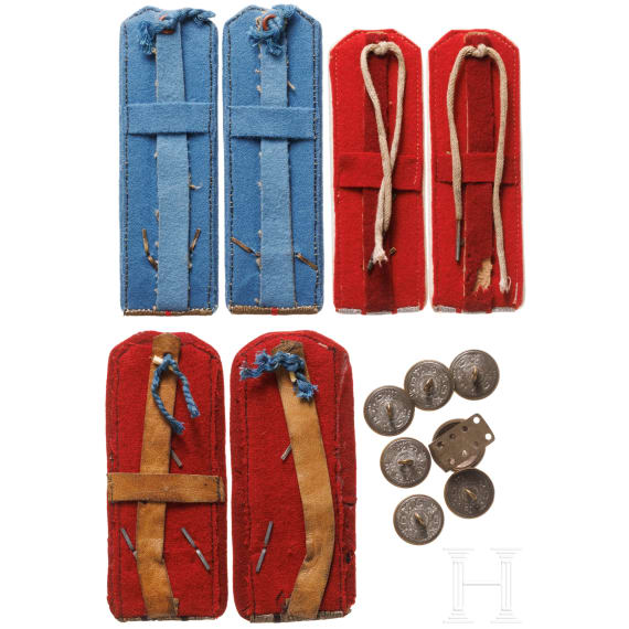 Three pairs of shoulder boards