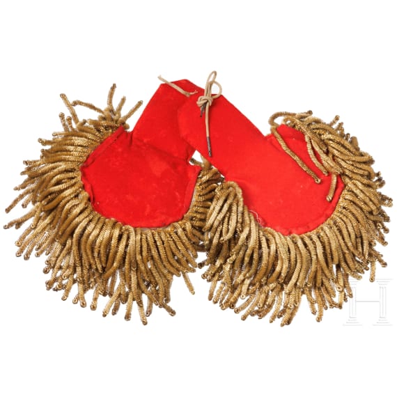 A pair of Bulgarian epaulettes of an army colonel, First World War
