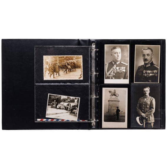 A Bulgarian folder with portrait photos of the Tsar's family, mostly 1910 - 1940