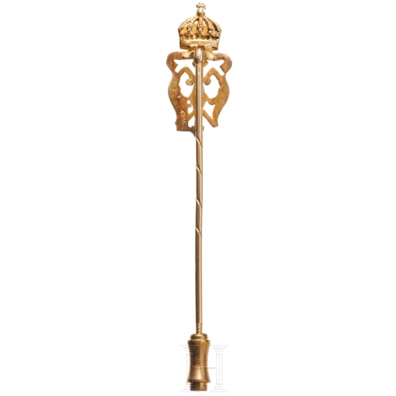Tsar Ferdinand I (1861 - 1948) - a golden gift pin