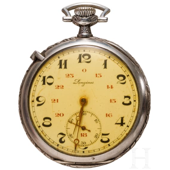 A pocket watch of the Longines brand as a shooting prize