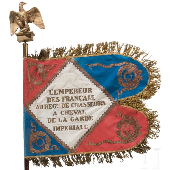 Fahne der 1. Eskadron des Regiments Chasseurs &agrave; cheval de la Garde imp&eacute;riale